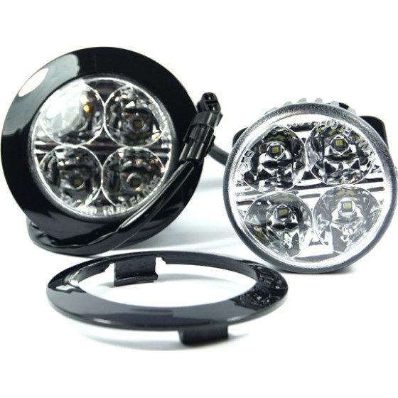 M-Tech Drl 902HP 12/24V Osram �������� Daytime ������ �� 2x5HP Led ��������� 70/90x49mm 2���. - (LD902)