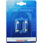 M-Tech �������� ����������� C5W 12V 5W SV8,5-8 11x36mm Powertec Xenon Blue 2���. - (PTZXB33-02B)