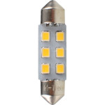 M-Tech �������� ����������� C5W 12V SV8.5 36mm 0,5W 6xSMD2835 Led Osram ����� Blister 2���. - (LB028W)