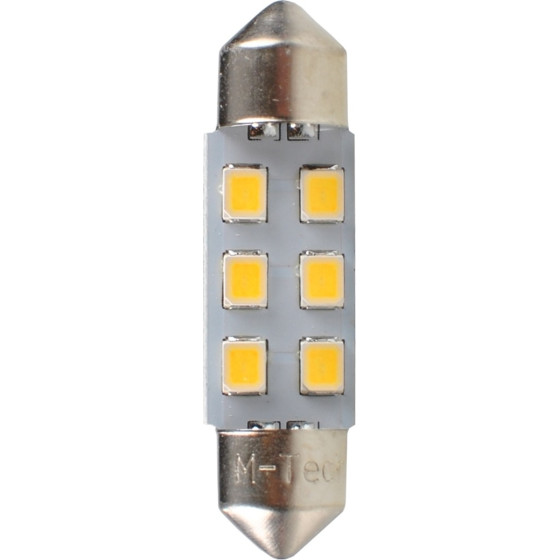 M-Tech �������� ����������� C5W 12V SV8.5 36mm 0,5W 6xSMD2835 Led Osram ����� Blister 2���. - (LB028W)