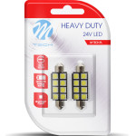 M-Tech �������� ����������� C5W 24V 0,24W SV8,5 41mm Led CAN-Bus 8xSMD505 ����� Blister 2���. - (LB9327W)