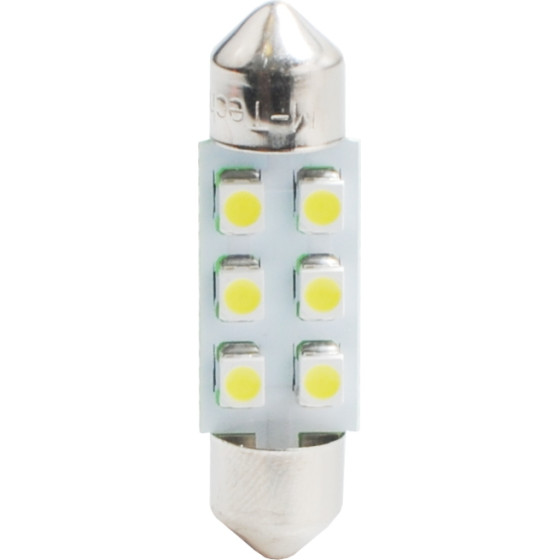 M-Tech �������� ����������� C5W/C10W 12V 0,48W SV8,5 36mm Led 6xSMD3528 ������� 1���. - (L028Y)