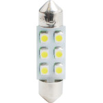 M-Tech �������� ����������� C5W/C10W 12V 0,48W SV8,5 36mm Led 6xSMD3528 ������� Blister 2���. - (LB028Y)