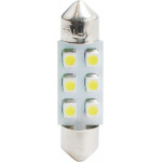 M-Tech �������� ����������� C5W/C10W 12V 0,48W SV8,5 36mm Led 6xSMD3528 ���� Blister 2���. - (LB028B)
