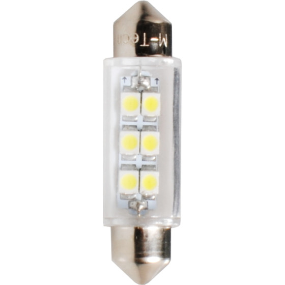 M-Tech �������� ����������� C5W/C10W 12V 0,48W SV8,5 41mm Led 6xSMD3528 Premium ����� 1���. - (L091W)