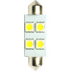 M-Tech �������� ����������� C5W/C10W 12V 1,36W SV8,5 36mm Led 4xSMD5050 ����� 1���. - (L072W)
