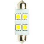 M-Tech �������� ����������� C5W/C10W 12V 1,36W SV8,5 36mm Led 4xSMD5050 ����� 1���. - (L072W)