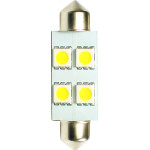 M-Tech �������� ����������� C5W/C10W 12V 1,36W SV8,5 36mm Led 4xSMD5050 ����� Blister 2���. - (LB072W)