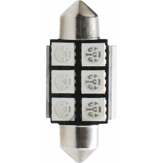 M-Tech �������� ����������� C5W/C10W 12V 1,44W SV8,5 36mm CAN-BUS+Radiator Led 6xSMD5050 Premium ���� 1���. - (L306B)