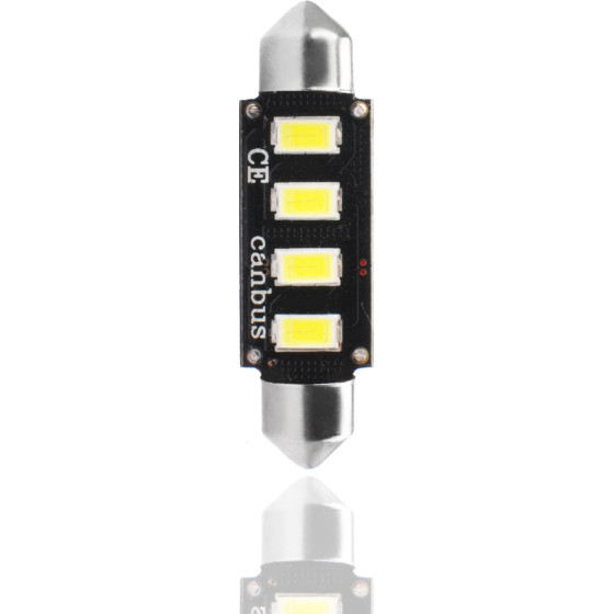 M-Tech �������� ����������� C5W/C10W 12V 2W SV8,5 41mm CAN-BUS+Radiator Led 4xSMD5730 ����� 1���. - (L335W)