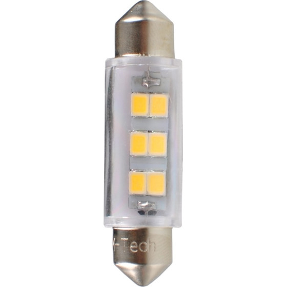 M-Tech �������� ����������� C5W/C10W 12V SV8.5 0,75W 41mm 6xSMD2835 Led Osram ����� Blister 2���. - (LB091W)