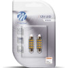 M-Tech �������� ����������� C5W/C10W 12V SV8.5 41mm 1,5W 12xSMD2835 Led Osram ����� Blister 2���. - (LB030W)