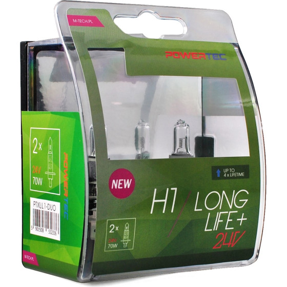 M-Tech H1 24V 70W P14,5s Powertec Long Life �������� Blister 2���. - (PTXLL1-DUO)