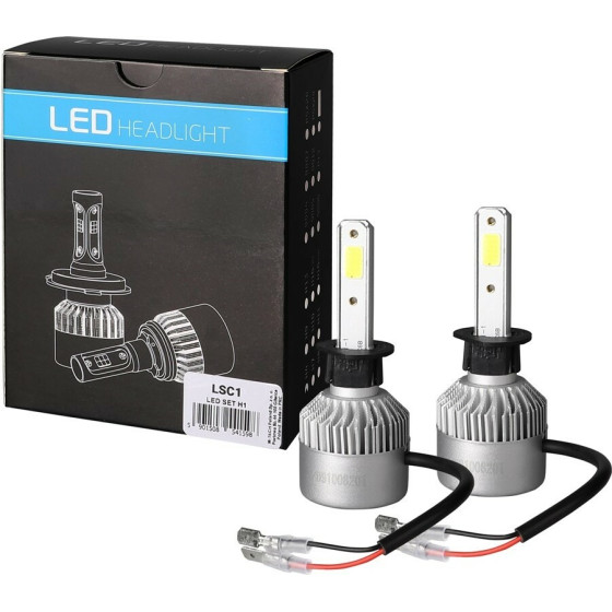 M-Tech H1 Led Set C6 9-32V 6.500K 10.000lm 4 X 10W ����� �� Cob Epistar 1021 Led ��� ������������ - 2 ���. - (LSC1)