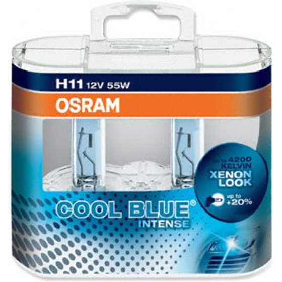 M-Tech H11 12V 55W PGJ19-2 4.200K Osram Cool Blue Intense - (OCBI11I-DUO)