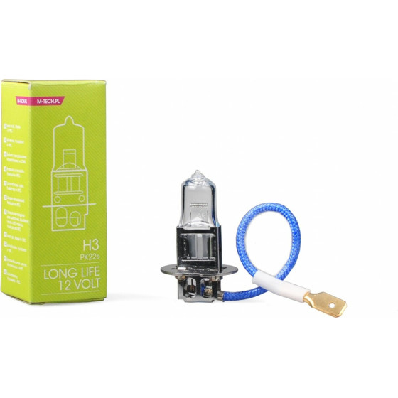 M-Tech H3 12V 55W PK22s Long Life �������� 1���. - (ZLL3)