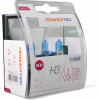 M-Tech H3 12V 55W PK22s Powertec Ultra White 2���. - (PTZUW3-DUO)