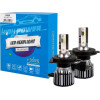 M-Tech H4 12 24V 6.500K 5.000lm 50W CSP1860 Led Lsg Series +300% Kit - 2 ���. - (LSG4)