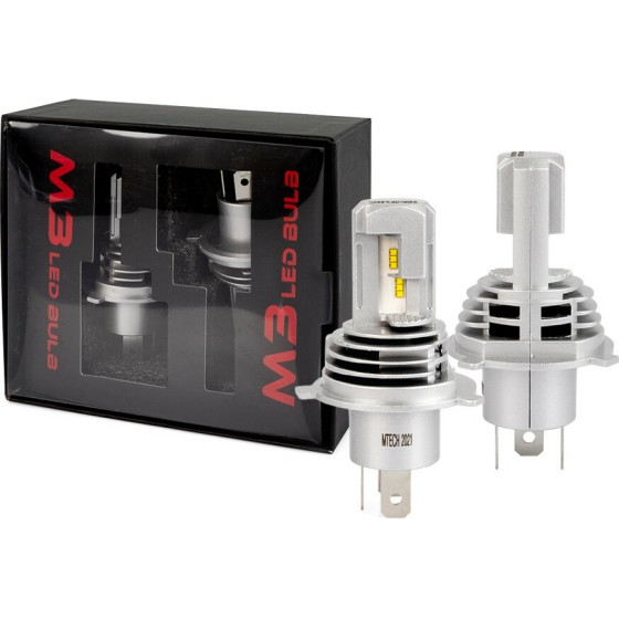 M-Tech H4 12 24V 6.500K 5.000lm 50W CSP1860 M3 Led Lsas Series Kit �� ������������ Kit - 2 ���. - (LSAL4)