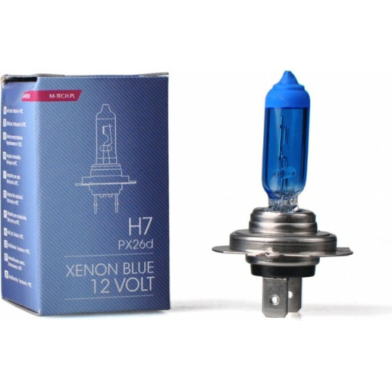 M-Tech H7 12V 55W PX26d 5.000K Xenon Blue 1���. - (ZXB7)