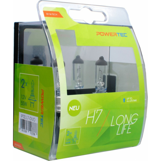 M-Tech H7 12V 55W PX26d Powertec Long Life �������� 2���. - (PTZLL7-DUO)