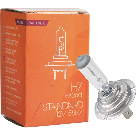M-Tech H7 12V 55W PX26d Powertec Standard �������� ����� - 1 ���. - (PTZ7)