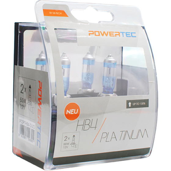 M-Tech HB4 12V 55W 3.250K +130% P22d Powerteck Platinum 2���. - (PTZPTHB4-DUO)