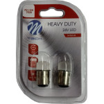 M-Tech P21/5W 24V BAY15d 9xSMD3014 Led ������� HEAVY-Duty Blister - 2 ���. - (LB938R)