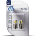 M-Tech P21W 12V BA15s 1,6W 21xSMD2835 Led ����� Blister 2���. - (LB112W)
