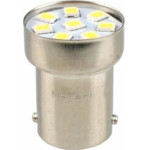 M-Tech P21W G18 12V BA15s 8xSMD2835 Led ������� Blister - 2 ���. - (LB088R)