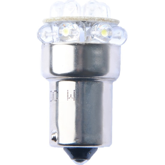 M-Tech R10W 12V BA15s Led 12xFlux 5mm ������� (����������) - 1 ���. - (L039Y)