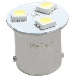 M-Tech R5W/R10W 12V BA15s Led 3xSMD5050 ����� (����������) 1���. - (L087W)