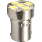 M-Tech R5W/R10W 12V BA15s Led 5xSMD5050 ����� (����������) - 1 TEM. - (L075W)