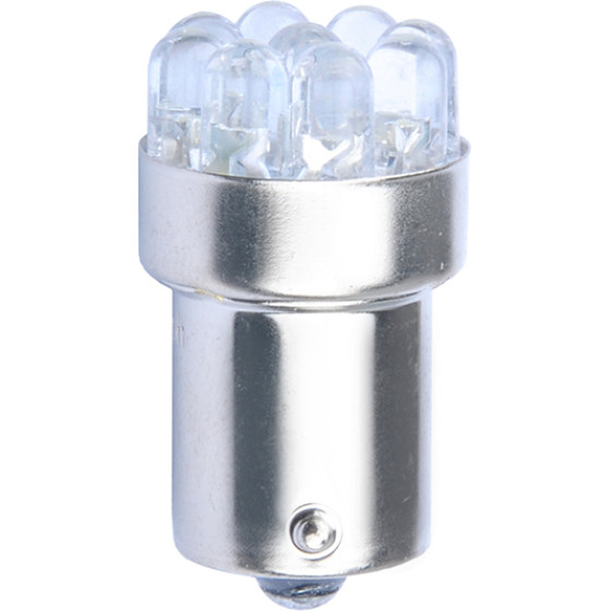 M-Tech R5W/R10W 12V BA15s Led 9xSMD3014 ������� (����������) Blister 2���. - (LB033Y)