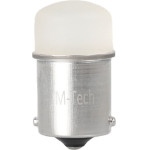 M-Tech R5W/R10W 12V BA15s Led 9xSMD3014 ����� (����������) Blister 2���. - (LB033W)