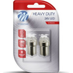 M-Tech R5W/R10W 24V BA15s Led 9xSMD3014 ������� (����������/���������) Heavy Dutyblister - 2 ���. - (LB933Y)