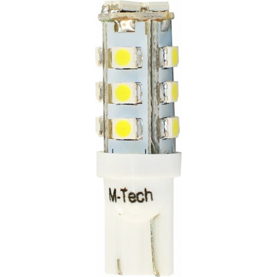 M-Tech T10 W5W 12V W2,1x9,5d Led 16xSMD3528 ����� (������� �������) Blister 2���. - (LB077W)