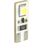 M-Tech T10 W5W 12V W2,1x9,5d Led 2xSMD5050 ����� (������� CAN-BUS) Blister 2���. - (LB301W)