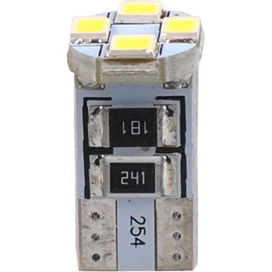 M-Tech T10 W5W 12V W2,1x9,5d Led 4xSMD3528 ����� (������� CAN-BUS) Blister 2���. - (LB329W)