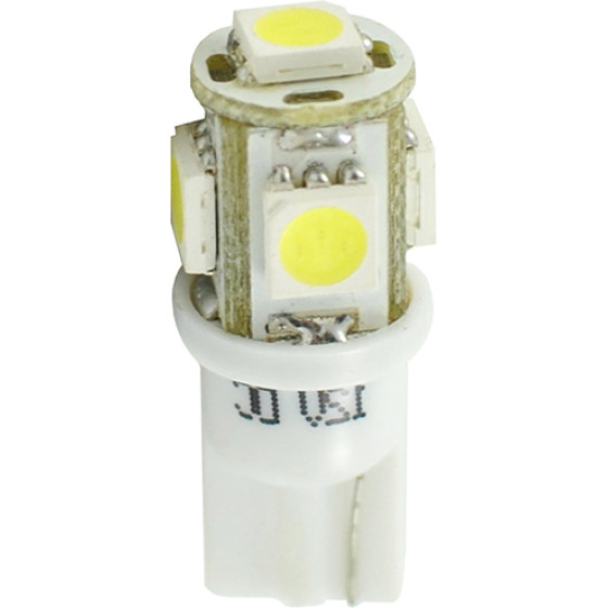 M-Tech T10 W5W 12V W2,1x9,5d Led 5xSMD5050 ����� (������� �������) 1���. - (L054W)