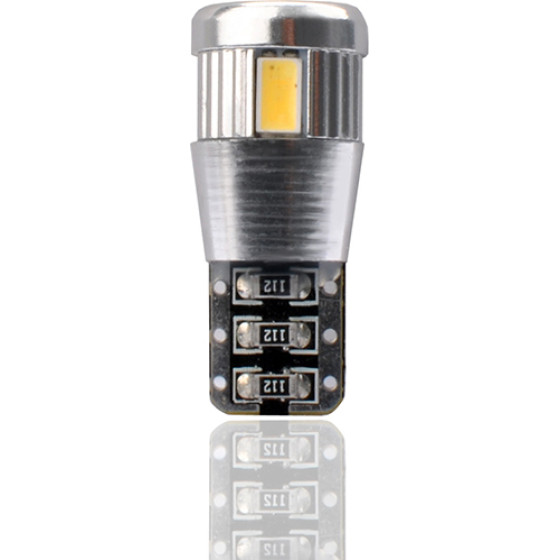 M-Tech T10 W5W 12V W2,1x9,5d Led 6xSMD5730 ����� (������� CAN-BUS) 2���. - (LB338W)