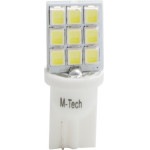 M-Tech T10 W5W 12V W2,1x9,5d Led 9xSMD2835 ����� (������� �������) Blister 2���. - (LB021W)