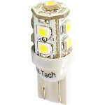 M-Tech T10 W5W 12V W2,1x9,5d Led 9xSMD3528 ����� (������� �������) Blister 2���. - (LB018W)