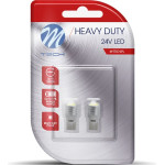 M-Tech T10 W5W 24V W1,2x9,5d Led 1xHp ����� �������� (������� �������) Blister 2���. - (LB915W)