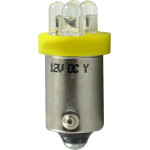 M-Tech T4W 12V 0,96W BA9s (������) Led 4xLed 3mm ������� 1���. - (L013Y)