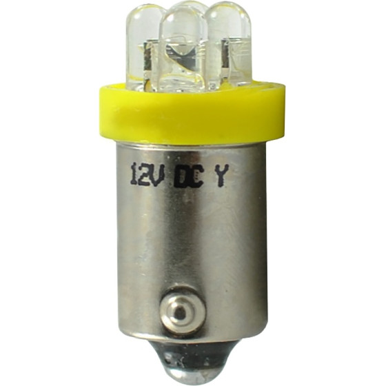 M-Tech T4W 12V 0,96W BA9s (������) Led 4xLed 3mm ������� 1���. - (L013Y)