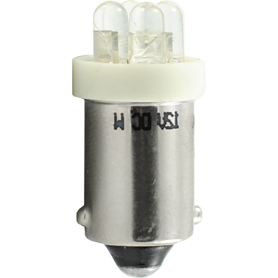 M-Tech T4W 12V 0,96W BA9s (������) Led 4xLed 3mm ����� Blister 2���. - (LB013W)