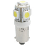 M-Tech T4W 12V 1,2W BA9s (������) Led 5xSMD5050 ����� Blister 2���. - (LB057W)