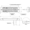 M-Tech ��� ����� ����������� LD127 12/24V 3LEd Horpol ����� 13 x 3 Cm -1���. - (WMLHOR127)