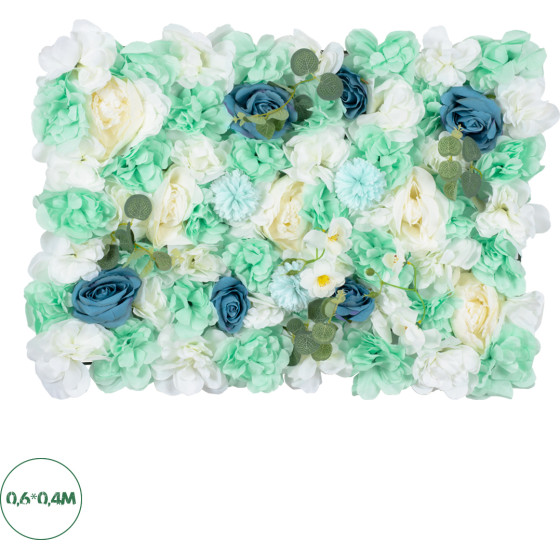 GloboStar Artificial Garden Roses Story Blue ������� ������������ ����� ���������� - ������� ����� ������� �������� �60 x �40 x �6cm - (78334)